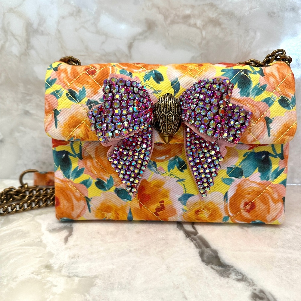 Kurt Geiger Floral Kensington With Large Crystal Bow